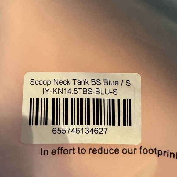 Klassy Network Scoop Neck Tank Bodysuit Size Small, Blue. NWT - Picture 8 of 8